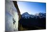 A Male Ice Climber Climbs over Easy (Wi3) in Hyalite Canyon in Montana-Ben Herndon-Mounted Photographic Print