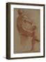 A Male Nude Seated with His Back Turned-Annibale Carracci-Framed Giclee Print