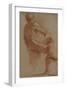 A Male Nude Seated with His Back Turned-Annibale Carracci-Framed Giclee Print