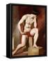 A Male Nude-William Etty-Framed Stretched Canvas