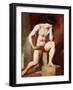 A Male Nude-William Etty-Framed Giclee Print