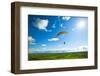 A Male Paraglider Flies Out over the Rolling Hills of the Palouse in Eastern Washington-Ben Herndon-Framed Photographic Print