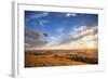 A Male Paraglider Paraglides Above Rolling Farm Lands at Sunset Near Moscow, Idaho-Ben Herndon-Framed Photographic Print