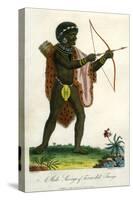 A Male Savage of Terra Del Fuego, 1795-J Chapman-Stretched Canvas