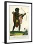 A Male Savage of Terra Del Fuego, 1795-J Chapman-Framed Giclee Print