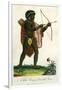 A Male Savage of Terra Del Fuego, 1795-J Chapman-Framed Giclee Print