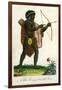 A Male Savage of Terra Del Fuego, 1795-J Chapman-Framed Giclee Print