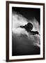 A Male Skier Is Enclosed in Powder at Snowbird, Utah-Adam Barker-Framed Photographic Print