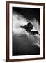 A Male Skier Is Enclosed in Powder at Snowbird, Utah-Adam Barker-Framed Photographic Print