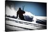 A Male Skier Makes High-Speed Powder Turns Down Butter Bowl, Southern Chugach Mountains, Alaska-Jay Goodrich-Stretched Canvas