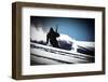 A Male Skier Makes High-Speed Powder Turns Down Butter Bowl, Southern Chugach Mountains, Alaska-Jay Goodrich-Framed Photographic Print