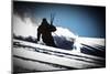 A Male Skier Makes High-Speed Powder Turns Down Butter Bowl, Southern Chugach Mountains, Alaska-Jay Goodrich-Mounted Photographic Print