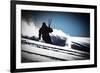 A Male Skier Makes High-Speed Powder Turns Down Butter Bowl, Southern Chugach Mountains, Alaska-Jay Goodrich-Framed Photographic Print