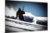 A Male Skier Makes High-Speed Powder Turns Down Butter Bowl, Southern Chugach Mountains, Alaska-Jay Goodrich-Mounted Photographic Print