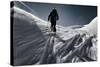 A Male Skier Skins Up for Another Run in the Backcountry Near Mount Baker, Washington-Jay Goodrich-Stretched Canvas