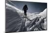 A Male Skier Skins Up for Another Run in the Backcountry Near Mount Baker, Washington-Jay Goodrich-Mounted Photographic Print
