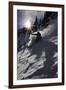 A Male Skier Travels Down the Mountain at Snowbird, Utah-Adam Barker-Framed Photographic Print