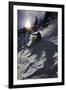 A Male Skier Travels Down the Mountain at Snowbird, Utah-Adam Barker-Framed Photographic Print
