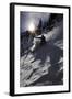 A Male Skier Travels Down the Mountain at Snowbird, Utah-Adam Barker-Framed Photographic Print