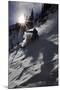 A Male Skier Travels Down the Mountain at Snowbird, Utah-Adam Barker-Mounted Photographic Print