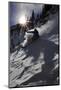 A Male Skier Travels Down the Mountain at Snowbird, Utah-Adam Barker-Mounted Photographic Print