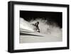 A Male Skier Travels Down the Slopes at Snowbird, Utah-Adam Barker-Framed Photographic Print