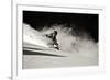 A Male Skier Travels Down the Slopes at Snowbird, Utah-Adam Barker-Framed Photographic Print