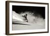 A Male Skier Travels Down the Slopes at Snowbird, Utah-Adam Barker-Framed Photographic Print