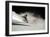 A Male Skier Travels Down the Slopes at Snowbird, Utah-Adam Barker-Framed Photographic Print