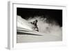 A Male Skier Travels Down the Slopes at Snowbird, Utah-Adam Barker-Framed Photographic Print