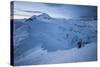 A Male Snowboarder in the Backcountry of North Cascades National Park, Washington-Steven Gnam-Stretched Canvas