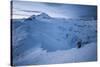 A Male Snowboarder in the Backcountry of North Cascades National Park, Washington-Steven Gnam-Stretched Canvas