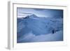 A Male Snowboarder in the Backcountry of North Cascades National Park, Washington-Steven Gnam-Framed Photographic Print