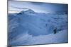 A Male Snowboarder in the Backcountry of North Cascades National Park, Washington-Steven Gnam-Mounted Photographic Print