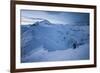 A Male Snowboarder in the Backcountry of North Cascades National Park, Washington-Steven Gnam-Framed Photographic Print