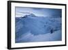 A Male Snowboarder in the Backcountry of North Cascades National Park, Washington-Steven Gnam-Framed Photographic Print