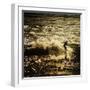 A Male Surfer Rides A Wave In The Pacific Ocean Off The Coast Of Santa Cruz This Image Tinted-Ron Koeberer-Framed Photographic Print