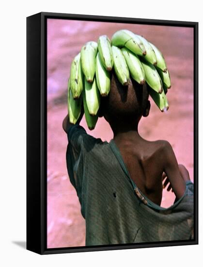 A Malnourished Hutu Refugee Returns to His Family-null-Framed Stretched Canvas