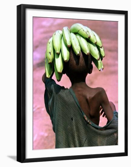 A Malnourished Hutu Refugee Returns to His Family-null-Framed Premium Photographic Print