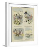 A Maltese Tragedy, the Adventure of the Rival Agents and the Boatmen-Phil May-Framed Giclee Print
