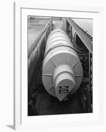 A Malting Drum Prior to Intallation in a Brewery in Mirfield, West Yorkshire, May 1966-Michael Walters-Framed Photographic Print