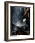 A Man, 24, from Ghana, Prepares His Meal-null-Framed Photographic Print