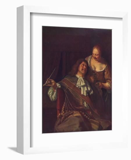 A Man and a Woman, 1907-Frans Van Mieris-Framed Giclee Print