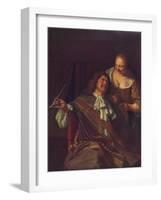 A Man and a Woman, 1907-Frans Van Mieris-Framed Giclee Print