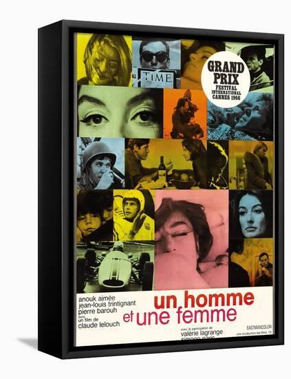 A Man And a Woman, 1966, "Un Homme Et Une Femme" Directed by Claude Lelouch-null-Framed Stretched Canvas