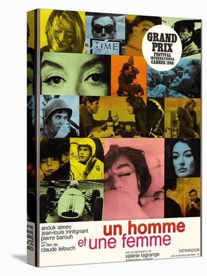 A Man And a Woman, 1966, "Un Homme Et Une Femme" Directed by Claude Lelouch-null-Stretched Canvas