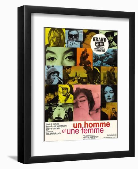 A Man And a Woman, 1966, "Un Homme Et Une Femme" Directed by Claude Lelouch-null-Framed Giclee Print