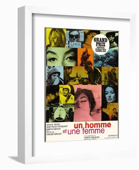 A Man And a Woman, 1966, "Un Homme Et Une Femme" Directed by Claude Lelouch-null-Framed Giclee Print