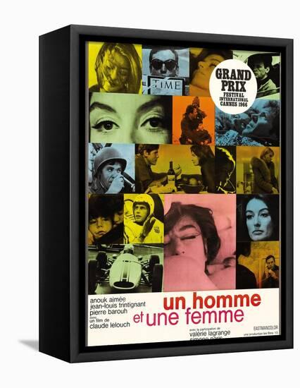 A Man And a Woman, 1966, "Un Homme Et Une Femme" Directed by Claude Lelouch-null-Framed Stretched Canvas