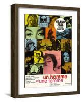 A Man And a Woman, 1966, "Un Homme Et Une Femme" Directed by Claude Lelouch-null-Framed Giclee Print